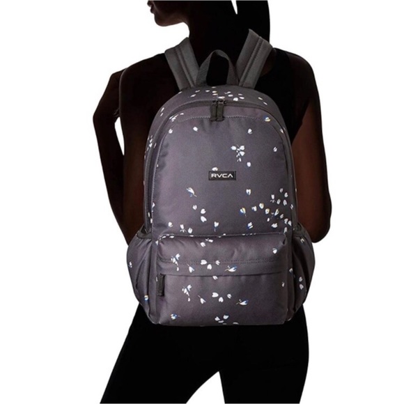 🌸NWT RVCA MULTIPLIED II BLACK FLORAL BACKPACK 🌸 - Picture 9 of 13